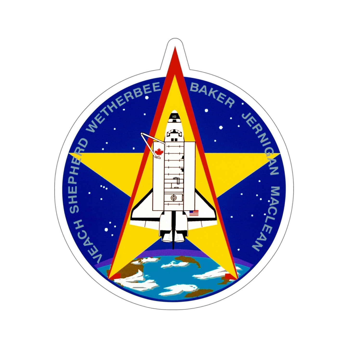 STS 52 Patch NASA STICKER Vinyl Die-Cut Decal-6 Inch-The Sticker Space