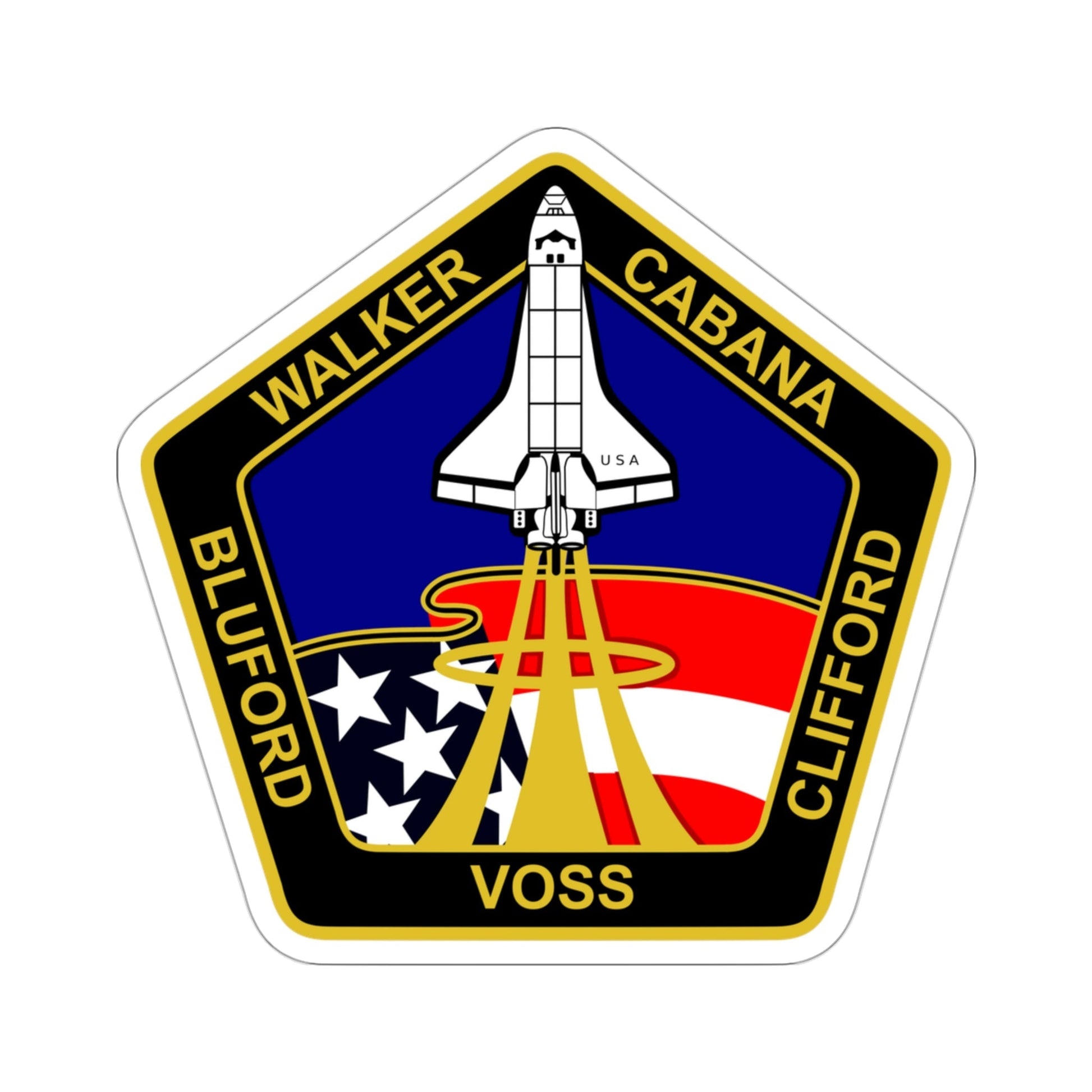 STS 53 Patch NASA STICKER Vinyl Die-Cut Decal-3 Inch-The Sticker Space