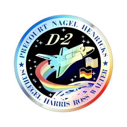STS 55 (NASA) Holographic STICKER Die-Cut Vinyl Decal-4 Inch-The Sticker Space