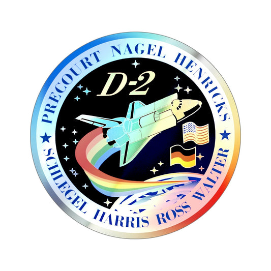 STS 55 (NASA) Holographic STICKER Die-Cut Vinyl Decal-6 Inch-The Sticker Space