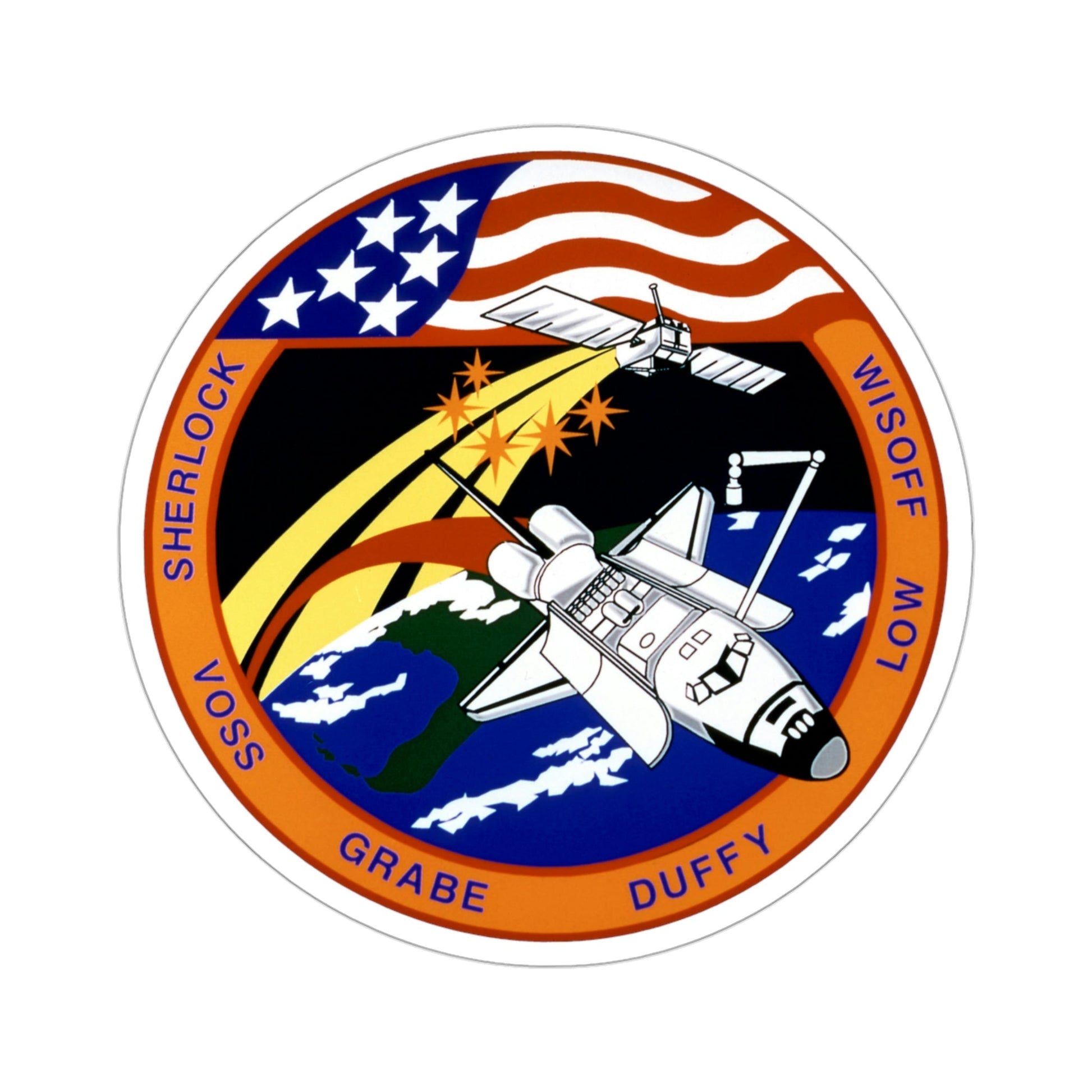 STS 57 Patch NASA STICKER Vinyl Die-Cut Decal-3 Inch-The Sticker Space