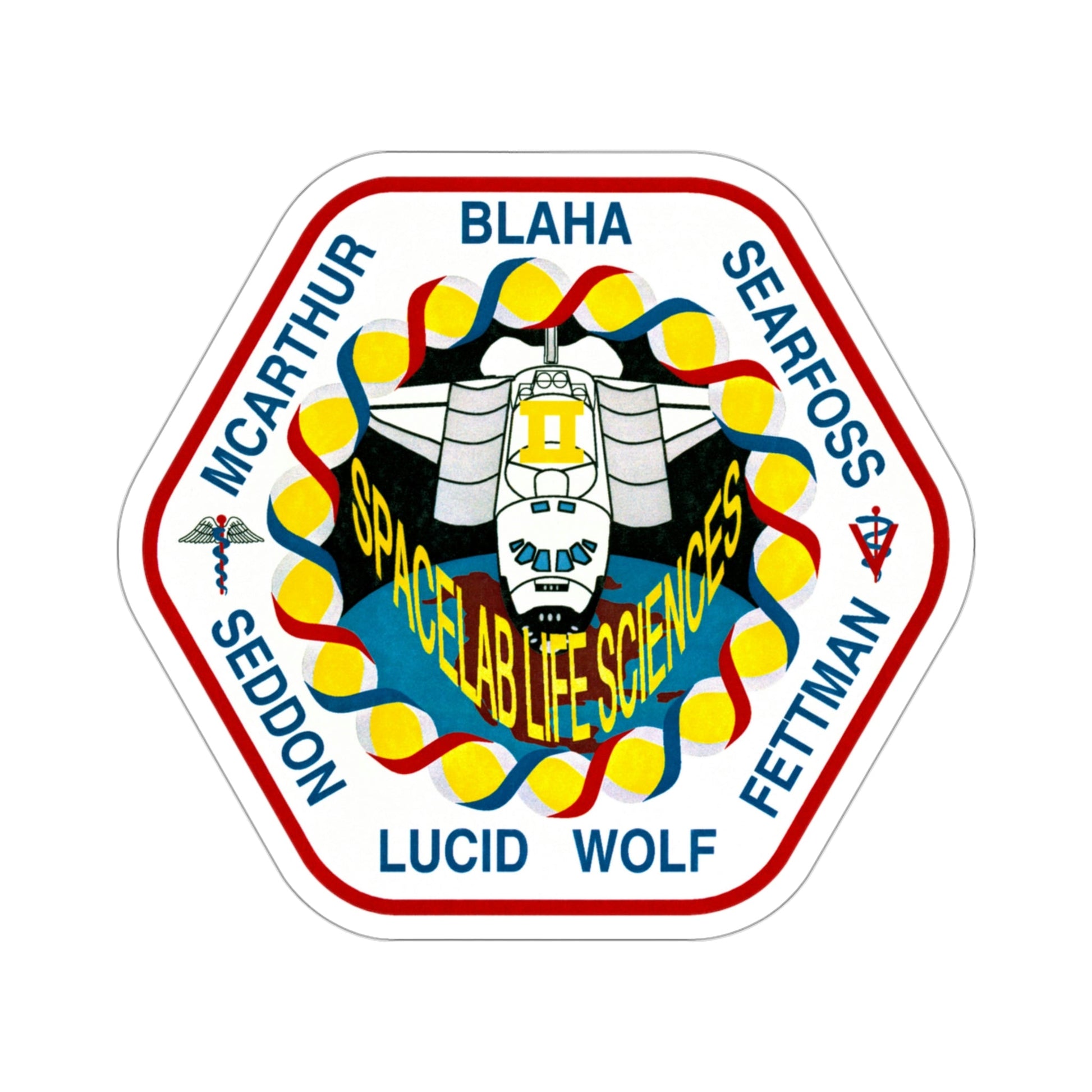 STS 58 Patch NASA STICKER Vinyl Die-Cut Decal-3 Inch-The Sticker Space