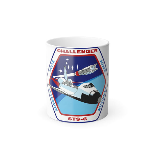 STS 6 Patch NASA - Color Changing Mug 11oz-11oz-The Sticker Space