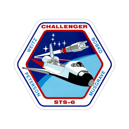 STS 6 Patch NASA STICKER Vinyl Die-Cut Decal-2 Inch-The Sticker Space