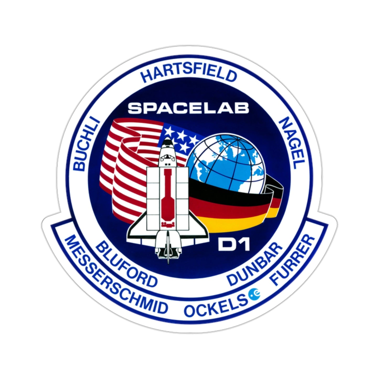STS 61 A Patch NASA STICKER Vinyl Die-Cut Decal-2 Inch-The Sticker Space