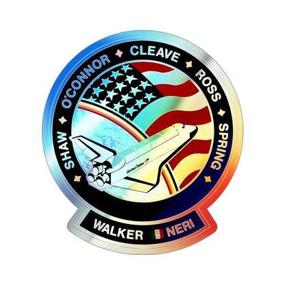STS 61 B (NASA) Holographic STICKER Die-Cut Vinyl Decal-3 Inch-The Sticker Space