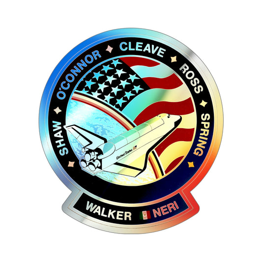 STS 61 B (NASA) Holographic STICKER Die-Cut Vinyl Decal-6 Inch-The Sticker Space