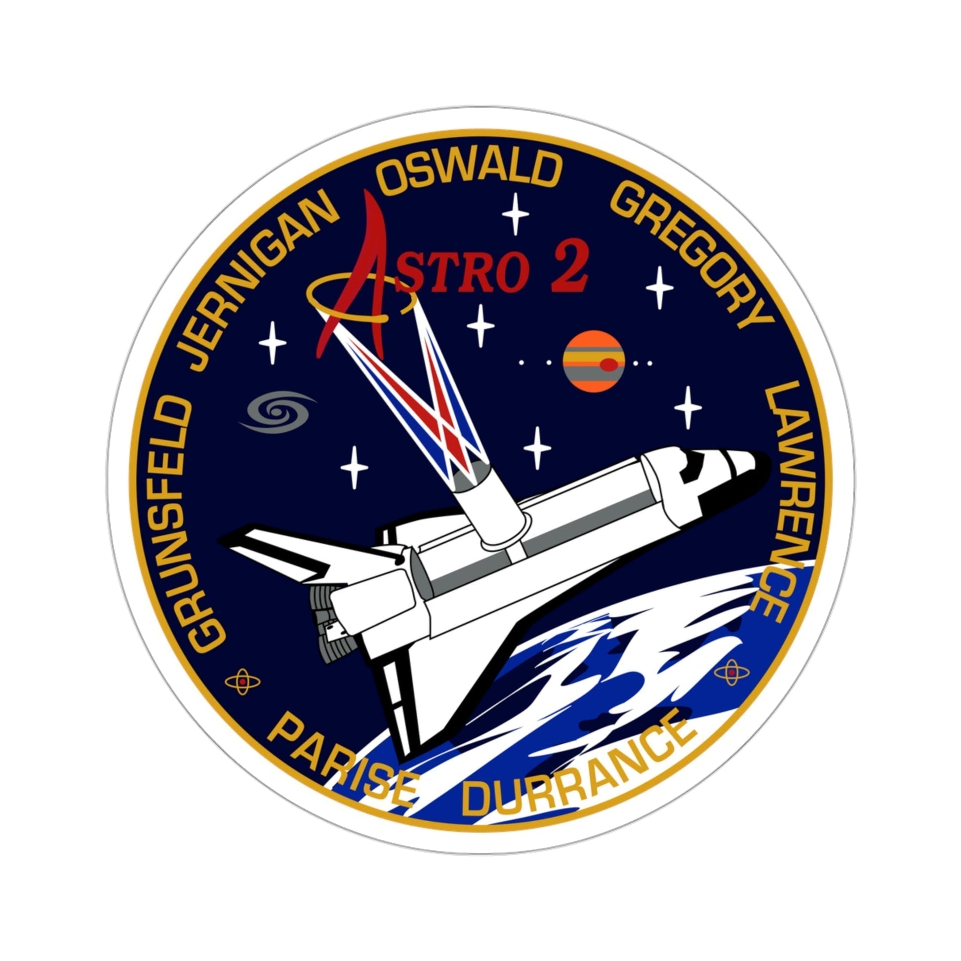 STS 67 Patch NASA STICKER Vinyl Die-Cut Decal-3 Inch-The Sticker Space