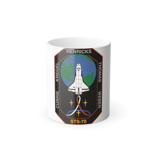 STS 70 Patch NASA - Color Changing Mug 11oz-11oz-The Sticker Space
