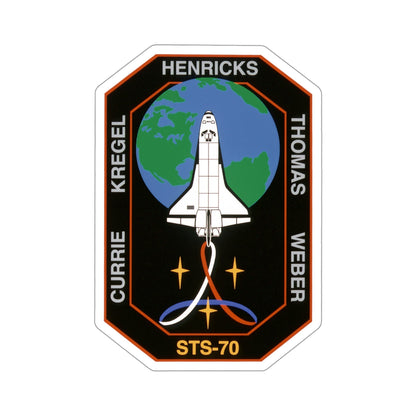 STS 70 Patch NASA STICKER Vinyl Die-Cut Decal-4 Inch-The Sticker Space