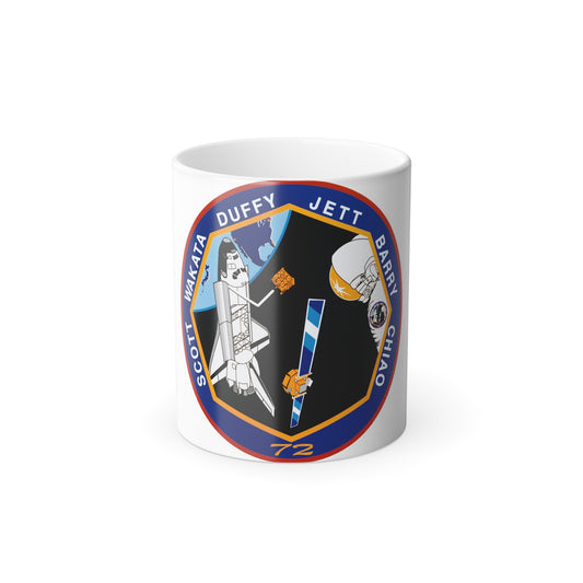 STS 72 Patch NASA - Color Changing Mug 11oz-11oz-The Sticker Space