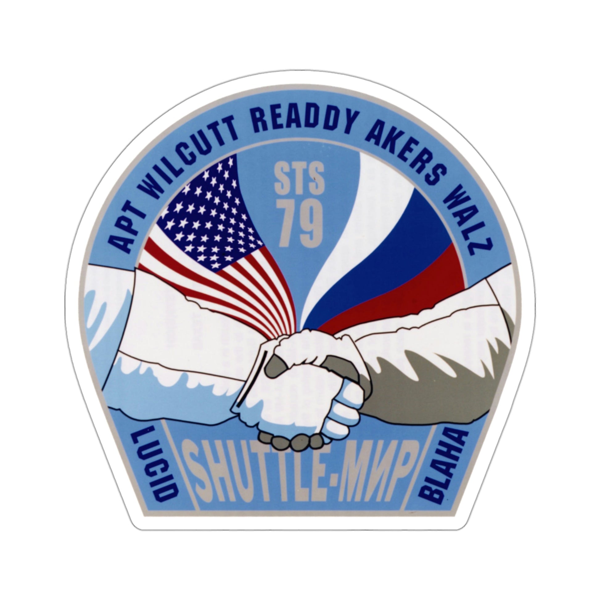 STS 79 Patch NASA STICKER Vinyl Die-Cut Decal-3 Inch-The Sticker Space