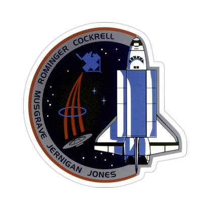 STS 80 Patch NASA STICKER Vinyl Die-Cut Decal-2 Inch-The Sticker Space