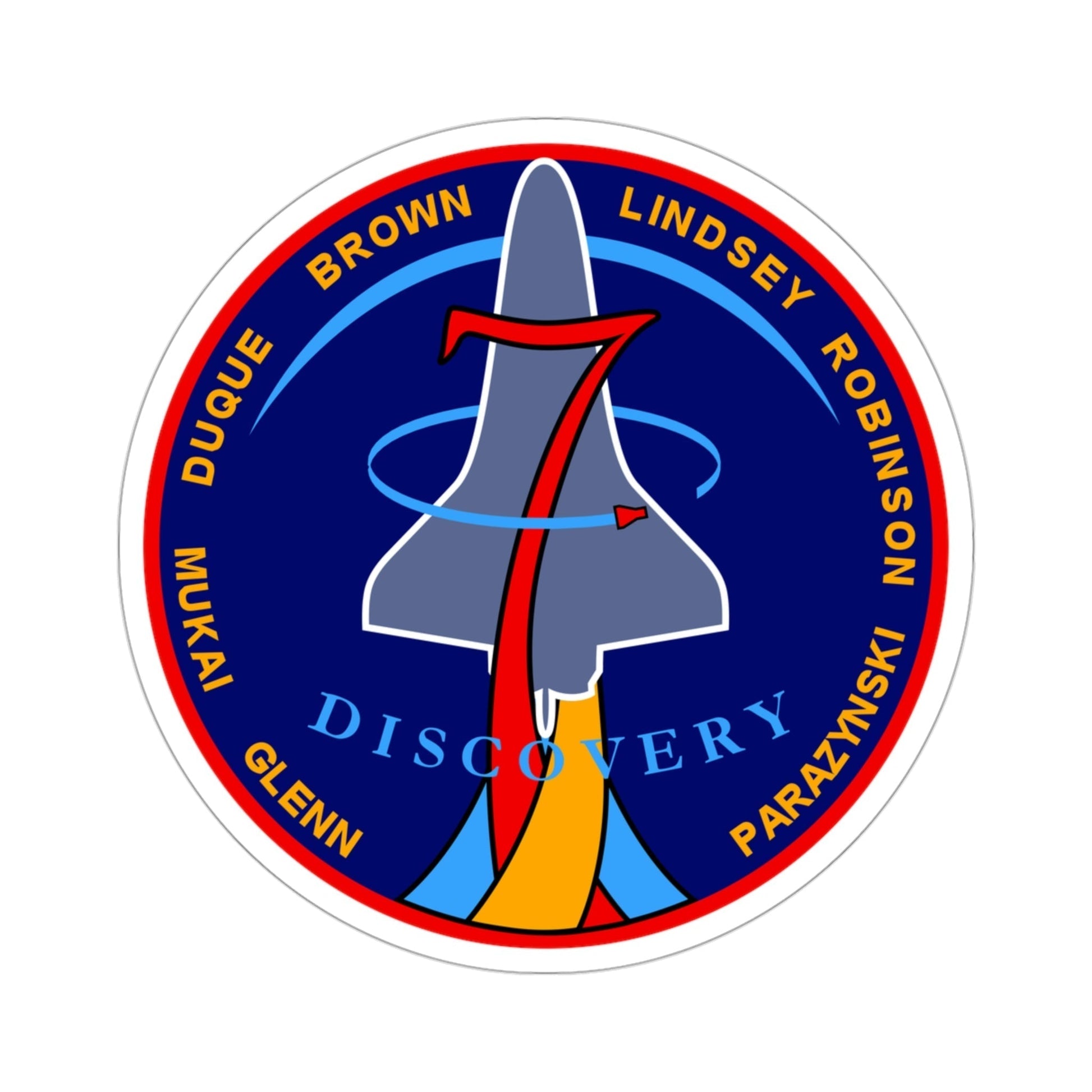 STS 95 Patch NASA STICKER Vinyl Die-Cut Decal-3 Inch-The Sticker Space