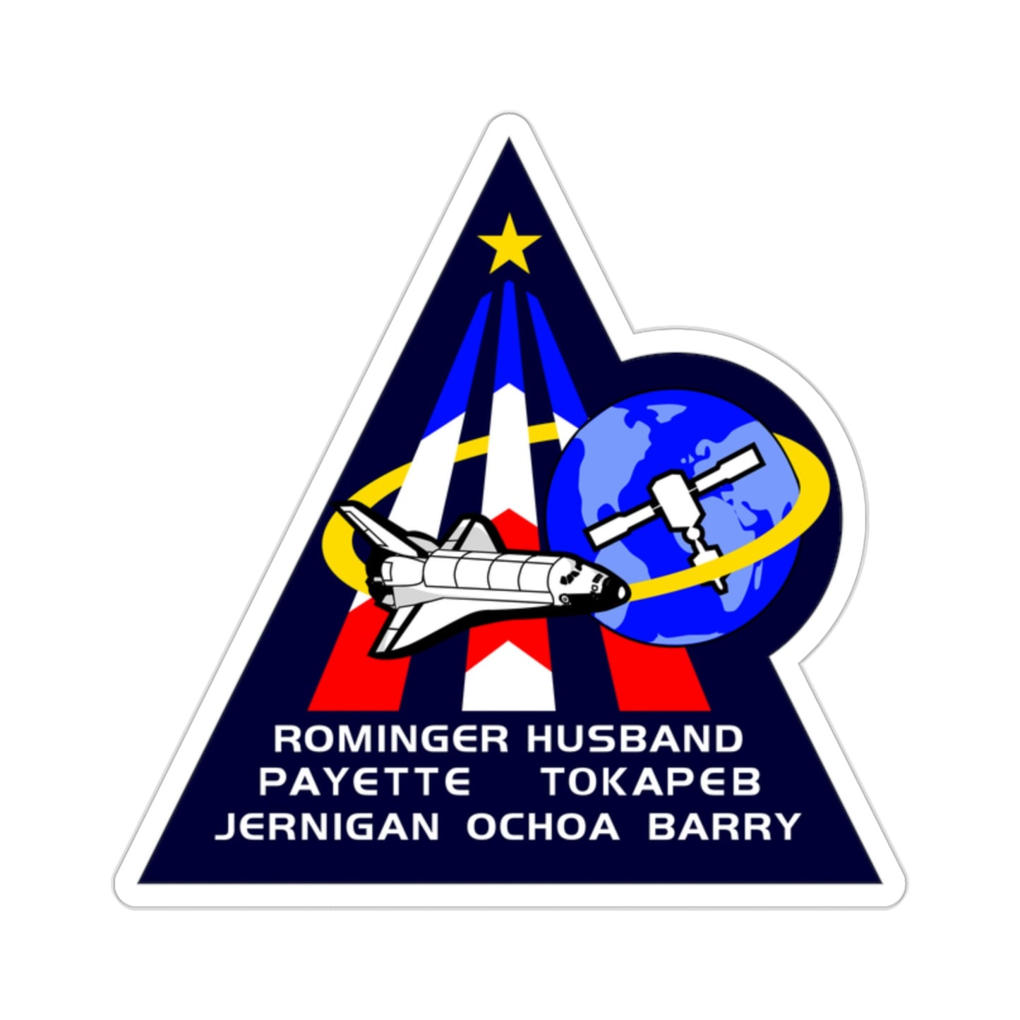 STS 96 Patch NASA STICKER Vinyl Die-Cut Decal-2 Inch-The Sticker Space