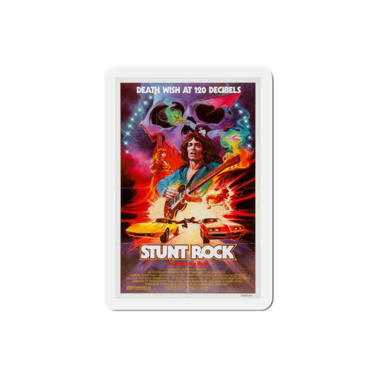 Stunt Rock 1979 Movie Poster Die-Cut Magnet-2" x 2"-The Sticker Space