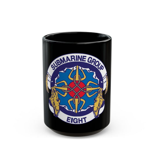 Submarine Group Eight (U.S. Navy) Black Coffee Mug-15oz-The Sticker Space