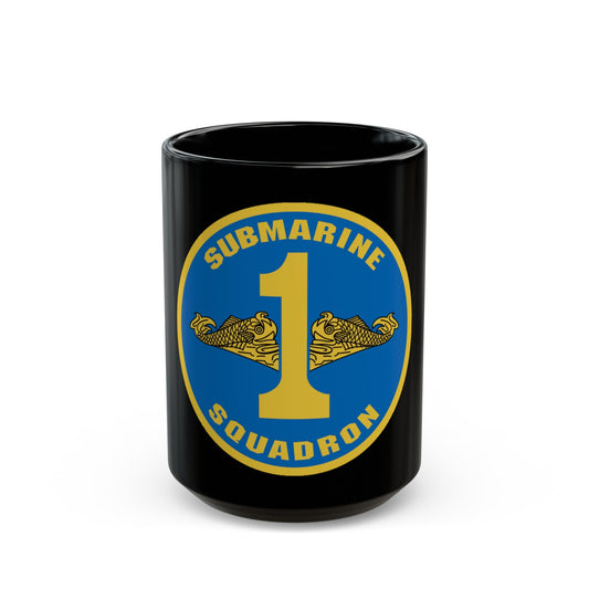 Submarine Squadron 1 (U.S. Navy) Black Coffee Mug-15oz-The Sticker Space