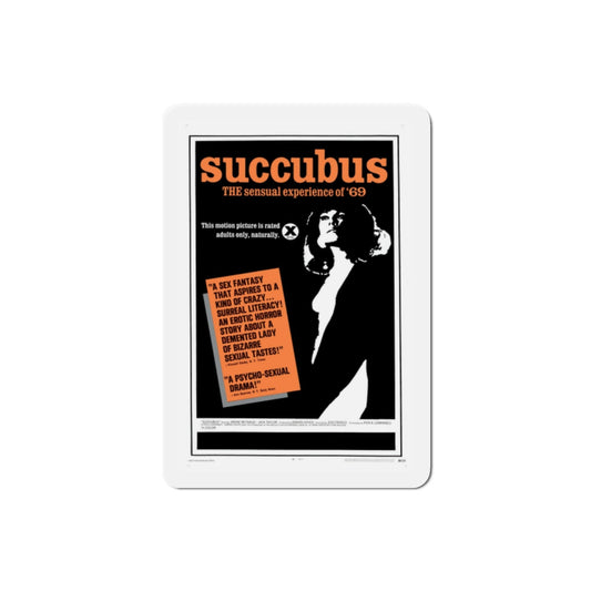 Succubus 1969 Movie Poster Die-Cut Magnet-2 Inch-The Sticker Space