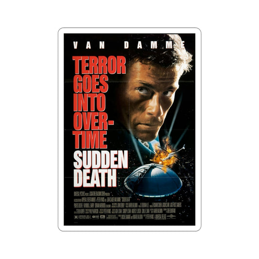 Sudden Death 1995 Movie Poster STICKER Vinyl Die-Cut Decal-6 Inch-The Sticker Space