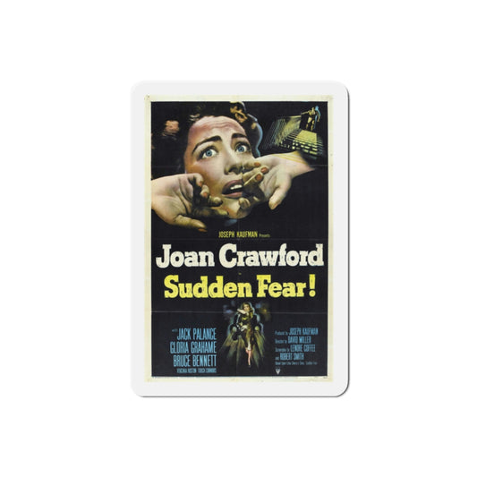 Sudden Fear 1952 Movie Poster Die-Cut Magnet-2 Inch-The Sticker Space