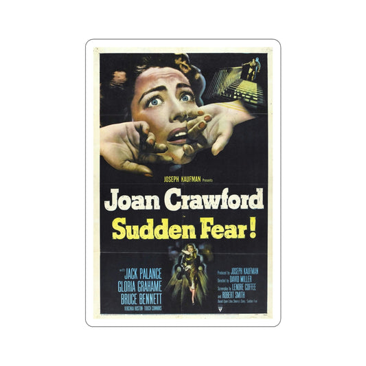Sudden Fear 1952 Movie Poster STICKER Vinyl Die-Cut Decal-6 Inch-The Sticker Space