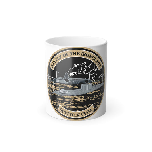 Suffolk Battle of the Iron Clads (U.S. Navy) Color Changing Mug 11oz-11oz-The Sticker Space