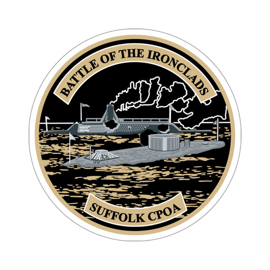 Suffolk Battle of the Iron Clads (U.S. Navy) STICKER Vinyl Die-Cut Decal-6 Inch-The Sticker Space