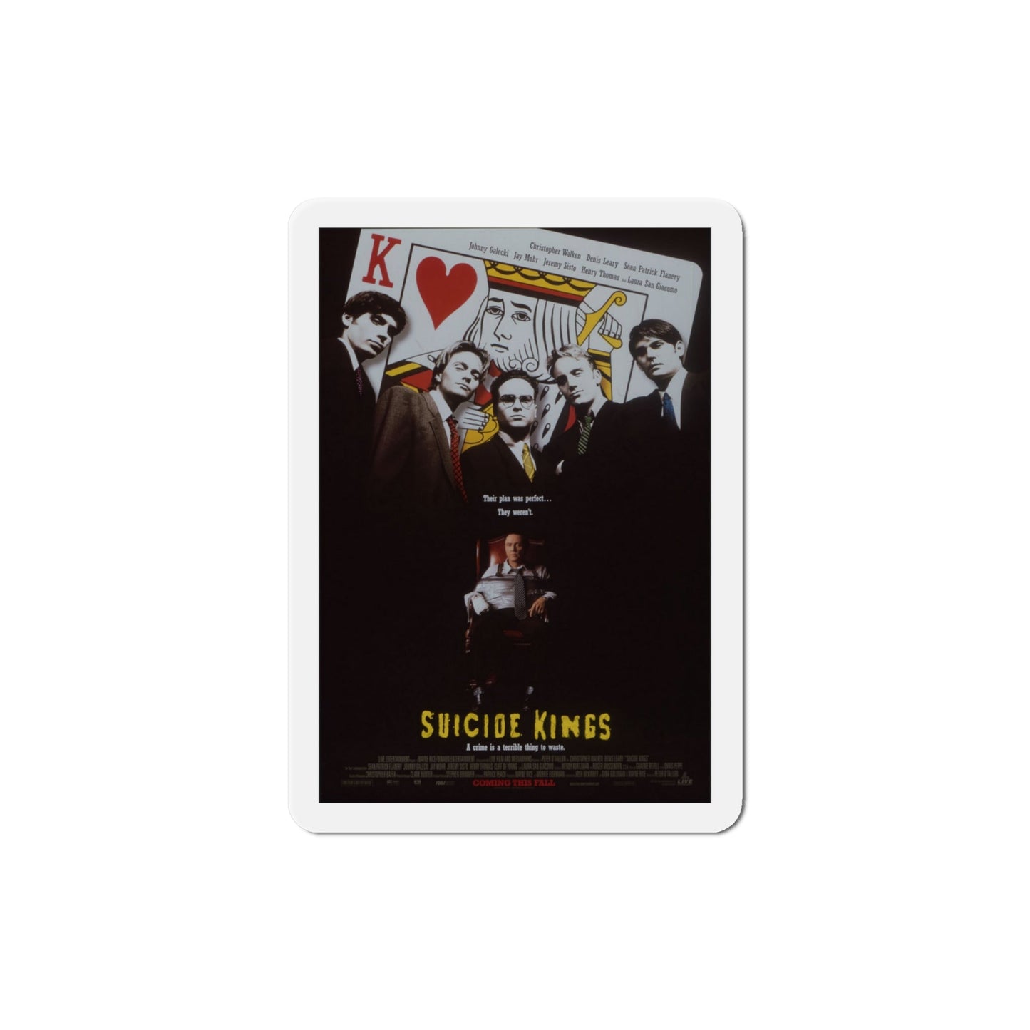 Suicide Kings 1997 Movie Poster Die-Cut Magnet-4" x 4"-The Sticker Space