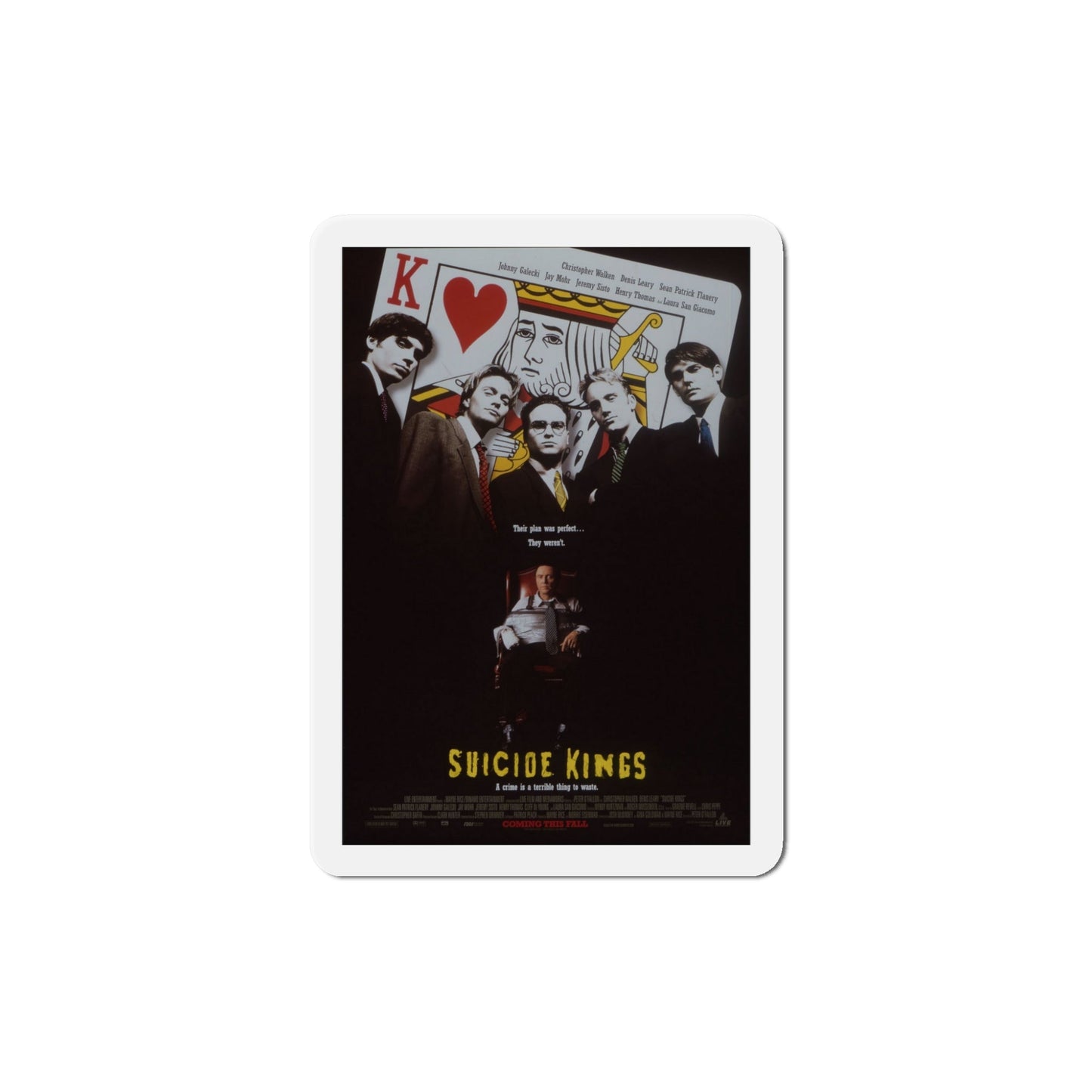 Suicide Kings 1997 Movie Poster Die-Cut Magnet-5" x 5"-The Sticker Space