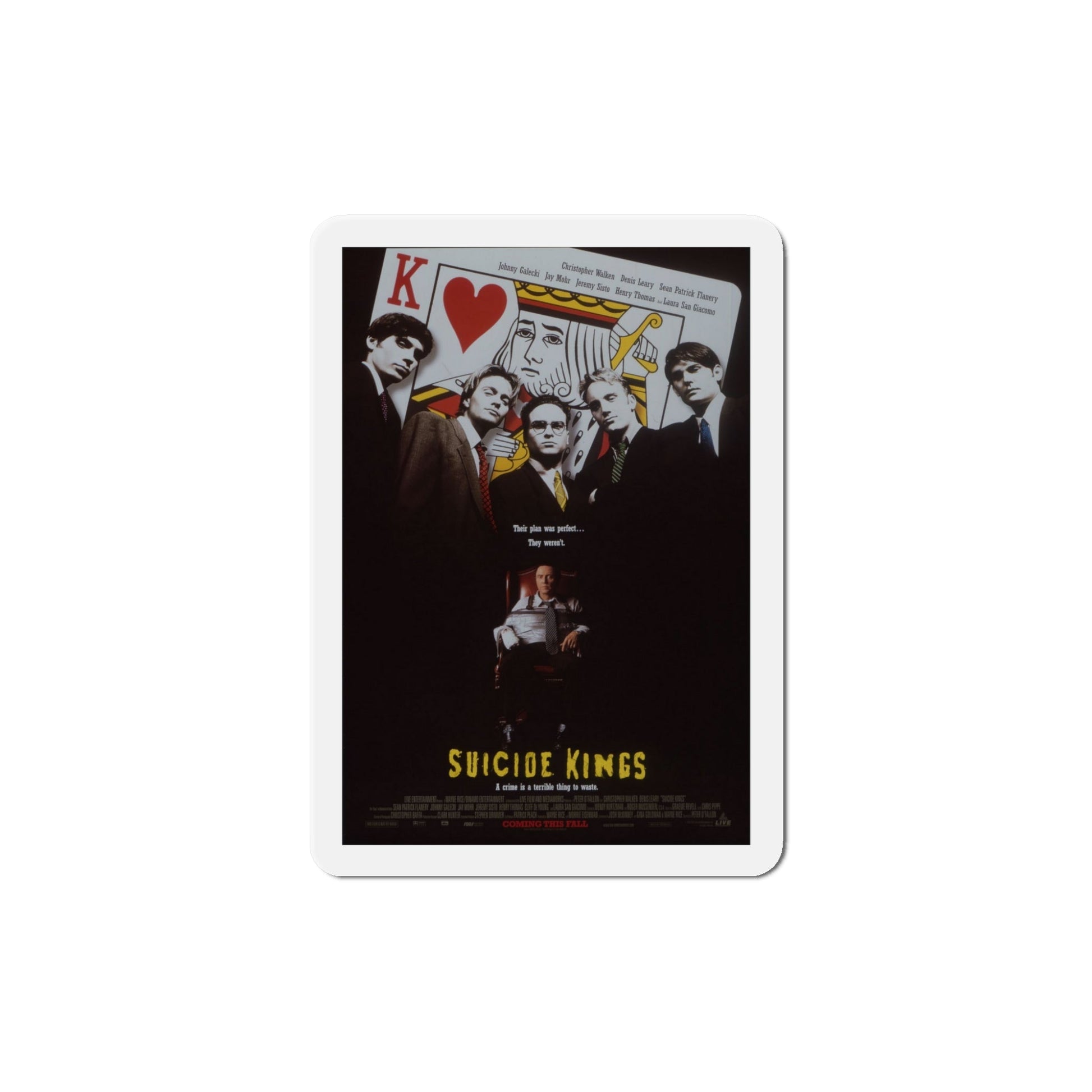 Suicide Kings 1997 Movie Poster Die-Cut Magnet-5" x 5"-The Sticker Space