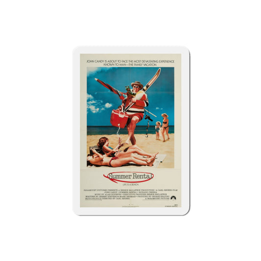 Summer Rental 1985 Movie Poster Die-Cut Magnet-2" x 2"-The Sticker Space