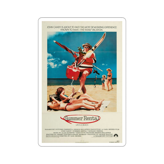Summer Rental 1985 Movie Poster STICKER Vinyl Die-Cut Decal-6 Inch-The Sticker Space