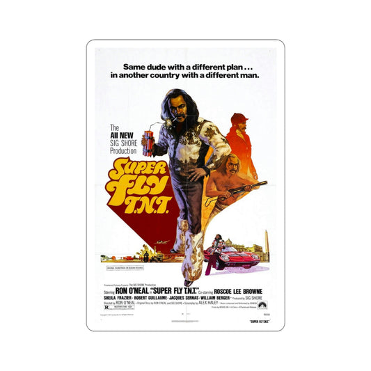 Super Fly TNT 1973 Movie Poster STICKER Vinyl Die-Cut Decal-6 Inch-The Sticker Space