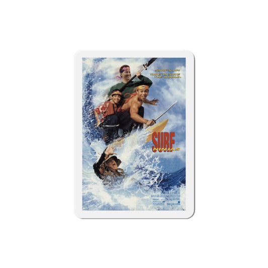 Surf Ninjas 1993 Movie Poster Die-Cut Magnet-3" x 3"-The Sticker Space