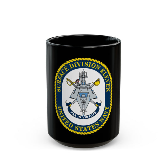 Surface DIV 11 USN (U.S. Navy) Black Coffee Mug-15oz-The Sticker Space