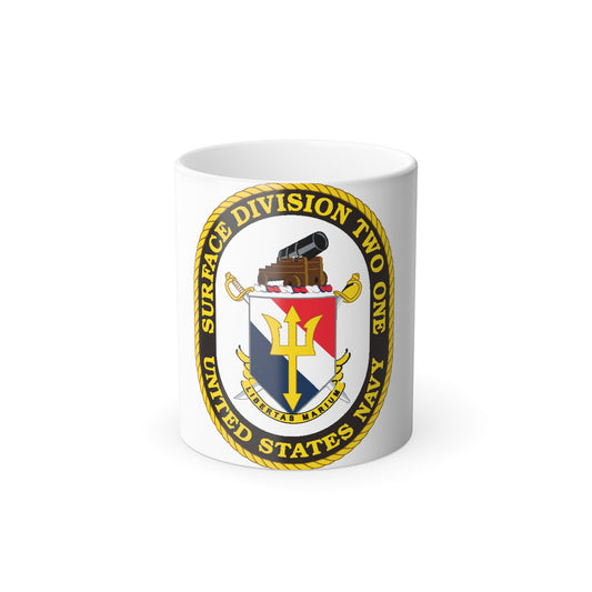 SURFACE DIVISION TWO ONE (U.S. Navy) Color Changing Mug 11oz-11oz-The Sticker Space