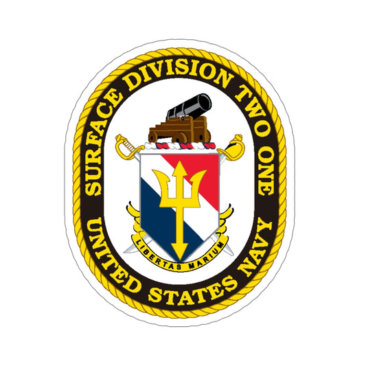 SURFACE DIVISION TWO ONE (U.S. Navy) STICKER Vinyl Die-Cut Decal-6 Inch-The Sticker Space
