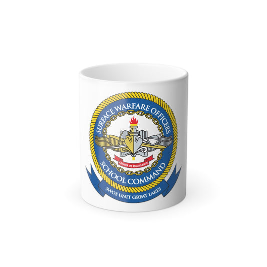 Surface Warfare Officer School Command Great Lakes (U.S. Navy) Color Changing Mug 11oz-11oz-The Sticker Space