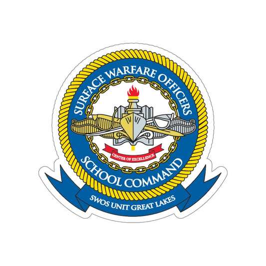 Surface Warfare Officer School Command Great Lakes (U.S. Navy) STICKER Vinyl Die-Cut Decal-6 Inch-The Sticker Space