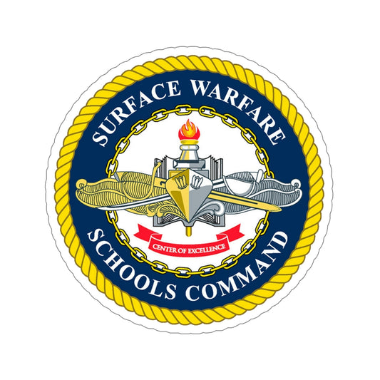 Surface Warfare Schools Command (U.S. Navy) STICKER Vinyl Die-Cut Decal-6 Inch-The Sticker Space