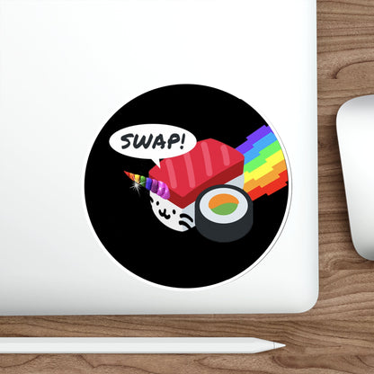 SUSHISWAP SUSHI (Cryptocurrency) STICKER Vinyl Die-Cut Decal-The Sticker Space
