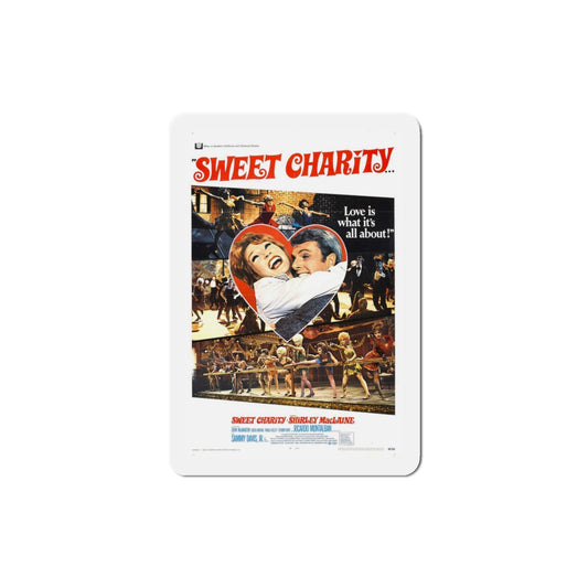 Sweet Charity 1969 Movie Poster Die-Cut Magnet-3 Inch-The Sticker Space