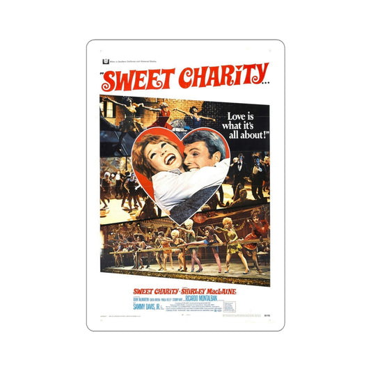 Sweet Charity 1969 Movie Poster STICKER Vinyl Die-Cut Decal-6 Inch-The Sticker Space