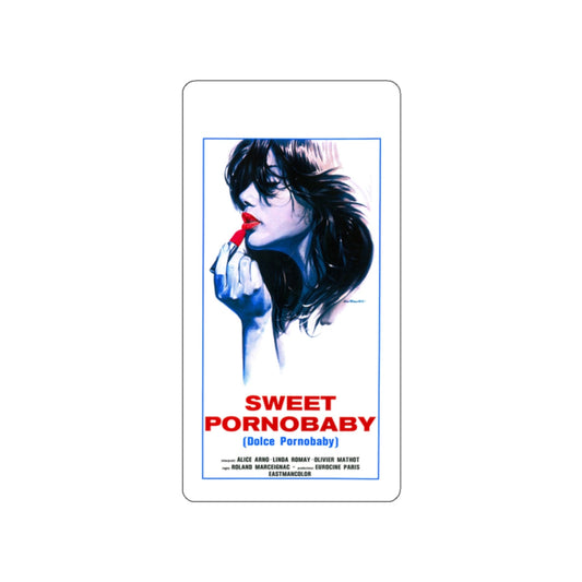 SWEET PORNOBABY (KISS ME KILLER) 1977 Movie Poster STICKER Vinyl Die-Cut Decal-White-The Sticker Space