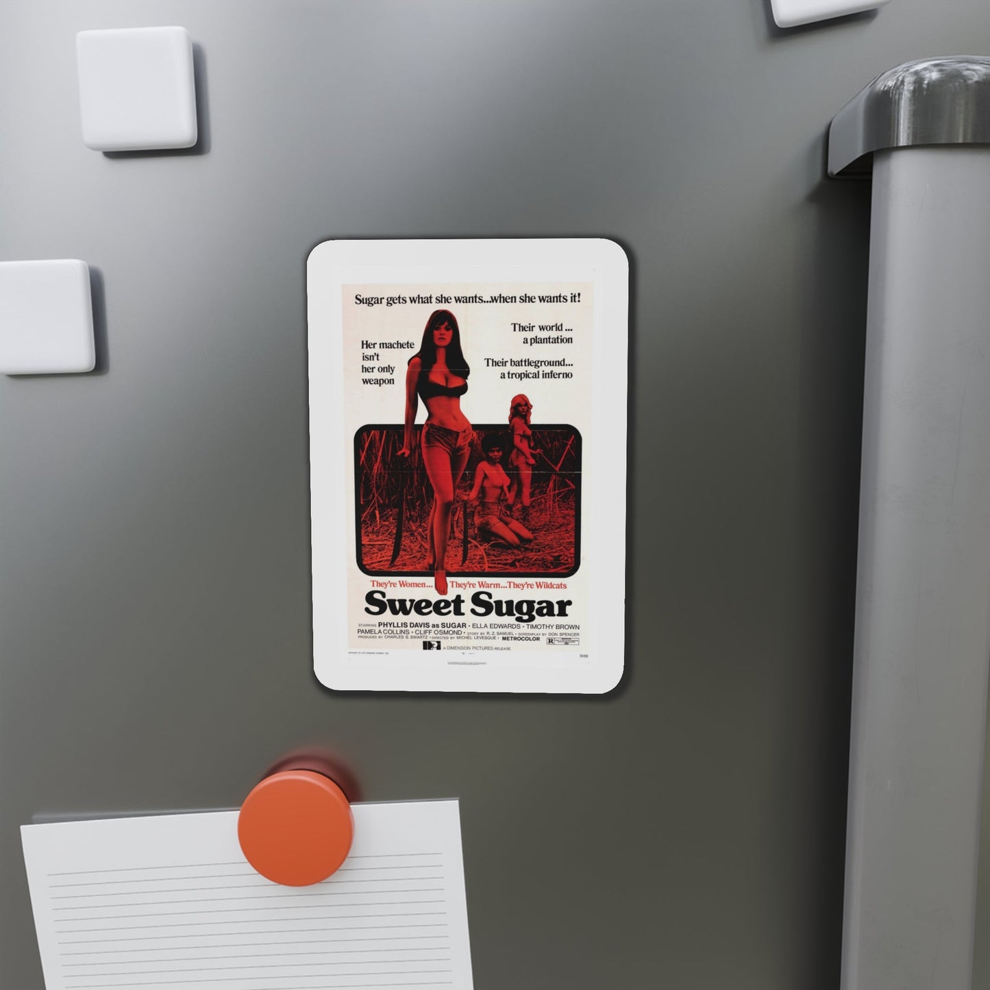 Sweet Sugar 1973 Movie Poster Die-Cut Magnet-The Sticker Space