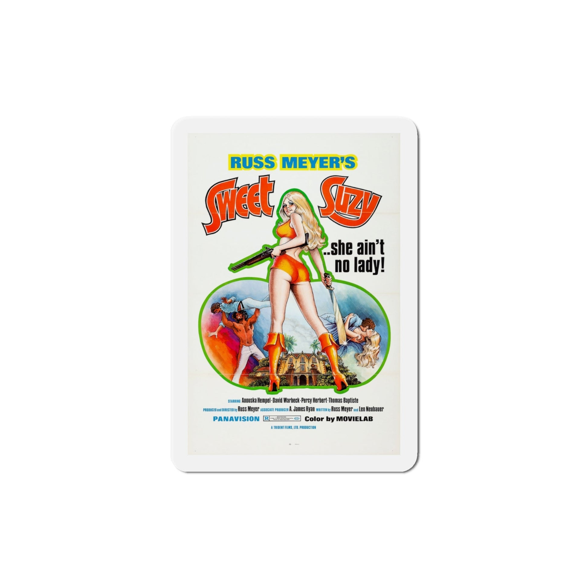 Sweet Suzy 1973 Movie Poster Die-Cut Magnet-4 Inch-The Sticker Space
