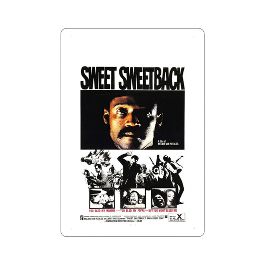 Sweet Sweetback's Baadasssss Song 1971 Movie Poster STICKER Vinyl Die-Cut Decal-6 Inch-The Sticker Space