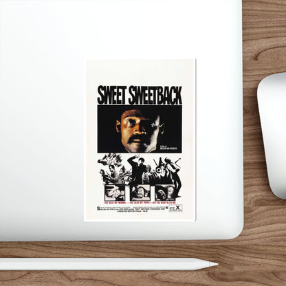 SWEET SWEETBACK'S BAD ASS SONG 1971 Movie Poster STICKER Vinyl Die-Cut Decal-The Sticker Space