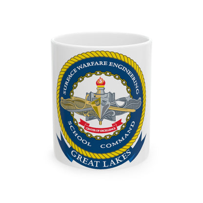 SWESC Great Lakes (U.S. Navy) White Coffee Mug-11oz-The Sticker Space